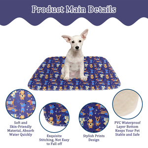 Almohadillas reutilizables para orinar, almohadilla lavable <span class=keywords><strong>extra</strong></span> grande para perro, alfombrilla para orinal, almohadilla para cachorros lavable - Product Image 3