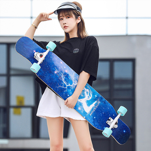 Zhoya Hot Bán Biểu Tượng Tùy Chỉnh Và Profeseonal Đường Nhảy Maple Skateboard Longboard Quad 4 Bánh Xe Skate Board - Product Image 3