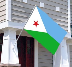 High Quality Cheap 100%Polyester 3x5ft Custom Horn of Africa <b>Flags</b> Djiboutians Djibouti Country <b>Flag</b> - Product Image 6