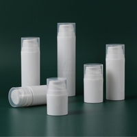 Flacon pompe sans air en plastique de 30 ml, 50 ml, 100 ml, 150 ml, 200 ml avec bouchon à vis pour crème corporelle, sérum et emballage cosmétique