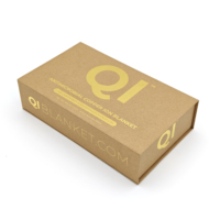 Boîte cosmétique de luxe en gros chaude personnalisée estampage en or Logo Kraft carton perruque soie taie d'oreiller boîte emballage 2mm d'épaisseur