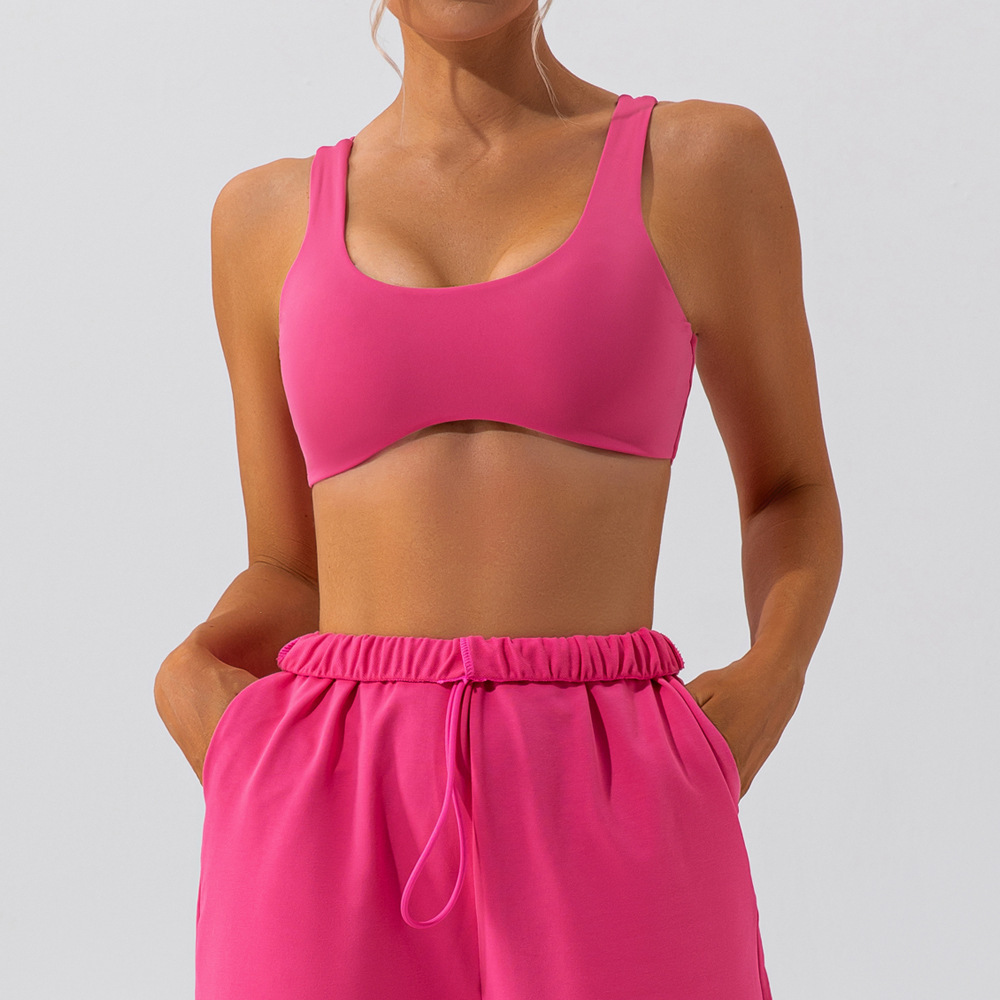 Lezyan Beauty Back Sports Underwear Women's Shockproof Running Quick-Drying Workout Bra Yoga Vest Summer Lynon Fabric