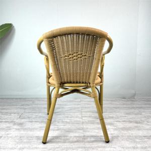 Asientos al aire libre <span class=keywords><strong>Sillas</strong></span> <span class=keywords><strong>de</strong></span> ratán vintage ligeras Patio Sillón <span class=keywords><strong>de</strong></span> bambú barato <span class=keywords><strong>Terraza</strong></span> al aire libre <span class=keywords><strong>Sillas</strong></span> <span class=keywords><strong>de</strong></span> ratán <span class=keywords><strong>de</strong></span> mimbre marrón - Product Image 3