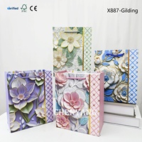 Sacs de transport Style Craft pour pères, sacs en papier vert personnalisés avec logos de Noël, emballages d'anniversaire pour femmes, sacs à fleurs de Pâques de marque