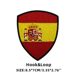 도매 전술 패치 야외 가방 스티커 크로스 국경 자수 국기 천 벨크로 배지 완장 액세서리 - Product Image 6