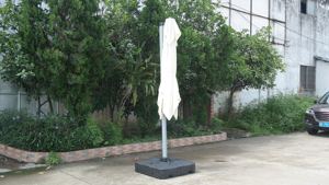 Paraguas de jardín de estilo moderno de 3x3m, paraguas de <span class=keywords><strong>patio</strong></span> romano cuadrado abierto con manivela con Base para uso exterior en el gimnasio y la playa - Product Image 4