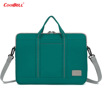 CoolBELL - Maletín para Portátil Personalizado, de Alta Calidad, Duradero, Impermeable, de Poliéster, Gran Capacidad, para Portátiles de 15.6 Pulgadas