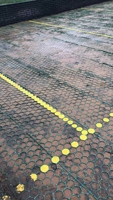 Grille perméable en HDPE de 50 mm pour gazon, stabilisateur de gravier pour allées boueuses, parkings et protection des pelouses