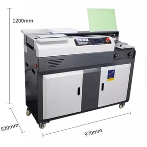 Máquina de encuadernación perfecta Nantou A4 1200x970x520mm totalmente automática con pegamento lateral para encuadernación de libros y documentos - Product Image 1