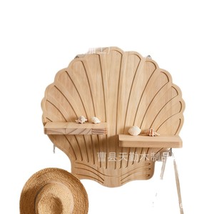 Simple wooden <b>wall</b>-<b>mounted</b> <b>shelf</b> for home living room, single-board <b>shelf</b>, solid wood <b>wall</b>-<b>mounted</b> storage rack - Product Image 5