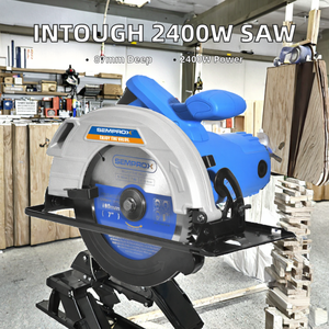 Professionelle Hochleistungs-Elektro-Kreissäge 9 Zoll 235mm Holzbearbeitungs-Kraftsäge 2400W 4500 U/min - Product Image 2