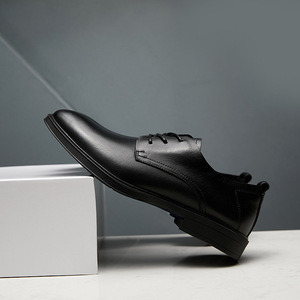 Nouvelles Chaussures de Ville en Cuir Simple Couche pour Hommes Printemps 2026 - Respirantes et Confortables pour le Travail - Product Image 2