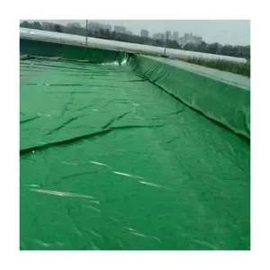 HDPE土工膜黑膜用于人工湖鱼塘养殖沼气池防渗