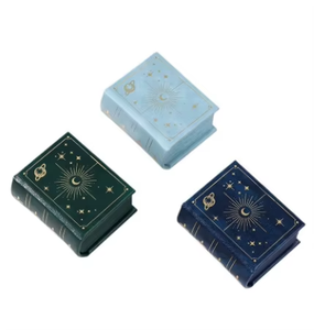 Eco-friendly <b>Book</b>-Shaped Luxury Jewelry Packaging <b>Box</b>-Customized Color Rectangle Design Carton Packaging Magnetic Closure PU - Product Image 2
