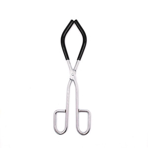 Pinza para vaso de laboratorio Ghksl de 25 cm, equipo de laboratorio de acero chapado con mango antideslizante para experimentos químicos - Product Image 5