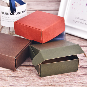 Boîte à <span class=keywords><strong>savon</strong></span> <span class=keywords><strong>vintage</strong></span> carrée pliable en papier kraft - Product Image 4