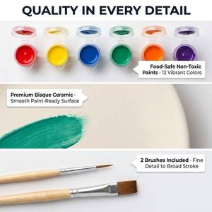 Kit de <span class=keywords><strong>Pintura</strong></span> para Jarrones de Cerámica, No Tóxico, Apto para Alimentos, <span class=keywords><strong>Pintura</strong></span> Impermeable, Juego de Cerámica para Decoración del Hogar, Fabricante con 20 Años de Experiencia - Product Image 2
