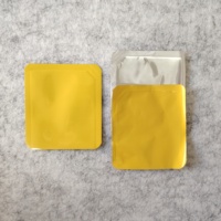 Sachet de thé plat jetable personnalisé à trois soudures latérales avec coins à peler, emballage individuel anti-humidité et anti-fuite