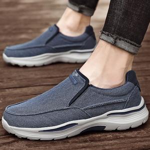Chaussures tendance en toile à semelle épaisse pour hommes, nouveau style 2026, baskets basses en toile, chaussures décontractées, chaussures monobloc pour hommes - Product Image 3