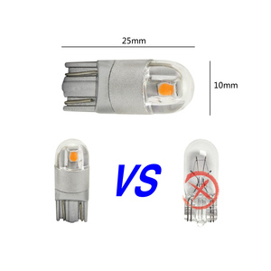 <span class=keywords><strong>Ampoule</strong></span> <span class=keywords><strong>LED</strong></span> T10 <span class=keywords><strong>12V</strong></span> 24V pour Camion, <span class=keywords><strong>Camping</strong></span>-<span class=keywords><strong>car</strong></span>, Bateau – Remplacement 194 168 W5W – Éclairage Intérieur, Plafonnier, Plaque d'Immatriculation avec Lentille de Projection HD - Product Image 2