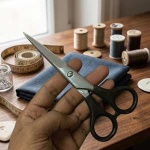 ASAP ABS Hard <b>Plastic</b> Right-Handed Short Handle <b>Pocket</b> Friendly Cheap Economic Salon & Barbers Scissors Low Budget Beauty Tool - Product Image 5