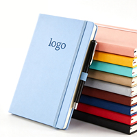 Carnet de notes de bureau en cuir PU avec fermeture élastique, gaufré, pour réunions, directement de l'usine