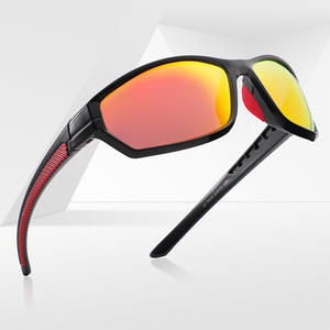 Lunettes de soleil de sport P515, monture noire en PC, verres polarisés TAC, protection UV400 pour le cyclisme et les activités de plein air - Product Image 1