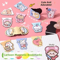 Marcapáginas Magnético Creativo Estilo Anime Hecho a Mano para Niñas de Primaria, Clip Delicado para Marcar Páginas, Lectura B434