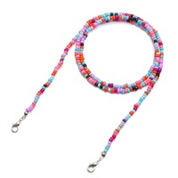 40 types de chaînes à lunettes perlées pour femmes et filles, cordon de maintien pour lunettes de soleil autour du cou, support de lunettes en acrylique