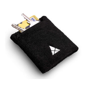 Kunden spezifische Stickerei Erwachsene Unisex Kein <span class=keywords><strong>Minimum</strong></span> Terry Handtuch Baumwolle Brieftasche Armband Schweiß band Mit Reiß verschluss tasche - Product Image 2