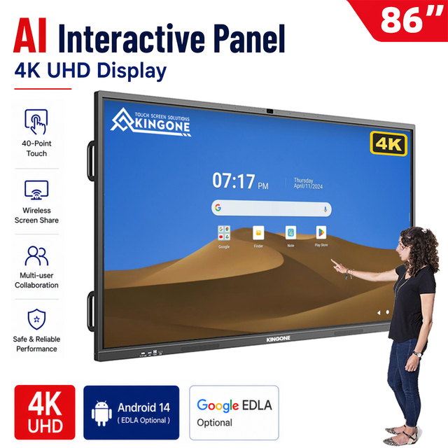 86-Inch Interactive Smart Board Education Cheap Price Multi-Touch LED Panel 75-Inch OLED Screen OEM Whiteboard