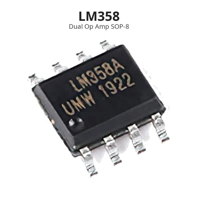 LM358 Dual Op Amp SOP-8 for Sensor Signal Conditioning and Analog Control