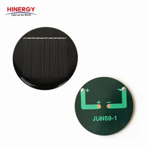 Hinergy 2W 6V व्यास 150MM अंडाकार आकार छोटे आकार मिनी पीईटी सौर पैनल किट के लिए आउटडोर प्रकाश