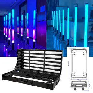 Draadloze Batterij Dmx Led Tube Dj Licht Full Color Draadloze Dmx Ir Voor Podium Licht Evenement Entertainment