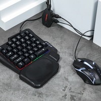 Kit clavier et souris de jeu filaire, touches mécaniques, rétroéclairage 3-RGB, souris de jeu ergonomique haute résolution 16000 DPI