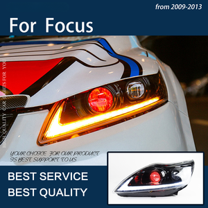 Luces de coche para Focus 2009-2013 faros LED modificación actualización Evil Eyes Design DRL Dynamic Turn Signal Lamp Assembly - Product Image 6