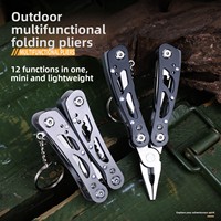 Couteau pliant multifonction tout acier pour l'extérieur, pinces, outil d'urgence domestique