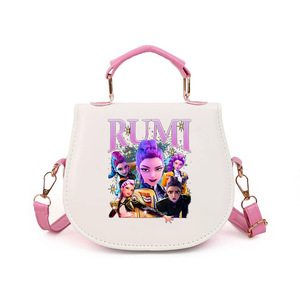 Zaino per bambini a tema gruppo di ragazze cacciatrici in stile cartone animato coreano, accessori per la scuola, <span class=keywords><strong>borsa</strong></span> a <span class=keywords><strong>tracolla</strong></span> singola stampata alla moda - Product Image 2
