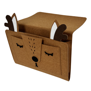 4 Pockets Elk Fox Animal Cartoon Felt <strong>Bed</strong> Side <strong>Caddy</strong> Organizer Children Bedside <strong>Caddy</strong> for Sofa Desk - Product Image 6