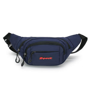 Riñonera Baigou para hombre, impermeable, estilo Oxford, bandolera con bolsillos con cremallera, para viajes de ocio, color sólido, estilo táctico - Product Image 3