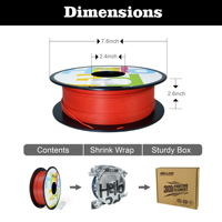Filament PLA mat Hello3d pour imprimantes 3D FDM, 1,75 mm, 1 kg, 100 % matière vierge, longueur 340 m