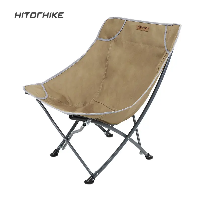 Hitorhike esterna glamping portatile tubo di ferro sedia da campeggio pieghevole sedia di farfalla