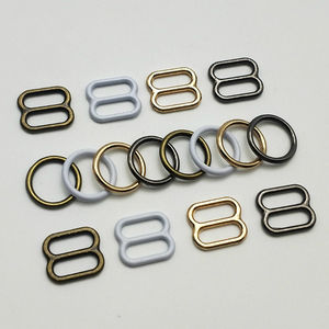 Ajusteur de bretelles pour <span class=keywords><strong>sous</strong></span>-vêtements et maillots de bain, accessoires métalliques, curseur plaqué or, anneaux et curseurs métalliques pour soutien-gorge - Product Image 1