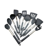 Vente en gros d'ustensiles de cuisine en silicone avec poignée de 15 pièces ustensiles de cuisine de qualité alimentaire ensemble d'outils d'accessoires de cuisine
