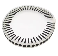 Vis de cloison sèche autotaraudeuses phosphatées noires assemblées par tête de clairon de bande en plastique pour l'installation