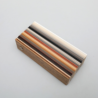 Approvisionnement d'usine 25mm 35mm 50mm paulownia bois lattes en bois persienne lattes, peinture en bois lattes