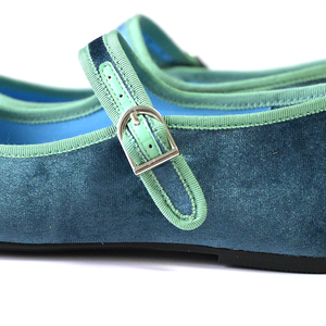 Zapatos Mary Jane Personalizables en Varios Colores, Cómodos y de Lujo, Zapatos Planos de Terciopelo para Mujer, Estilo Bailarina - Product Image 4