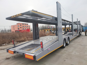 Semi-remorque porte-voitures Laoli 6 ou 8 voitures, 2 essieux, haute capacité 25-30T, avec suspension pneumatique et train d'atterrissage JOST - Product Image 2