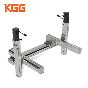 Plataforma de movimiento de tres ejes KGG, mesa deslizante XYZ de doble accionamiento, perfil de aluminio tipo D, componente industrial - Product Image 2