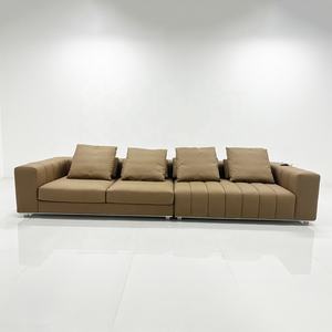 4 posti gambe in metallo legno struttura alta resilienza spugna <span class=keywords><strong>soggiorno</strong></span> divano divano - Product Image 1